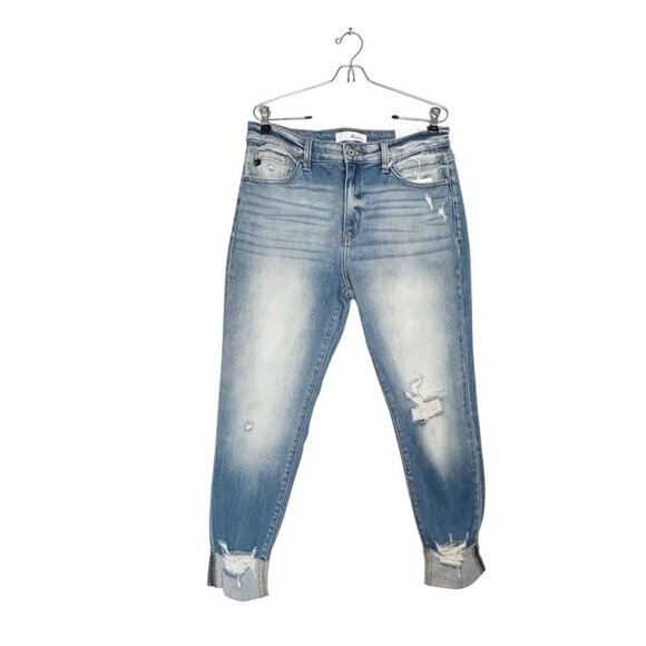 KanCan High Rise Ankle Skinny Distressed Denim Jeans - Sz 3/25 - NWT - Picture 2 of 7